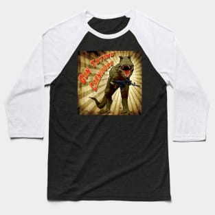 T-Rex, Gun Toting Carnivore Baseball T-Shirt